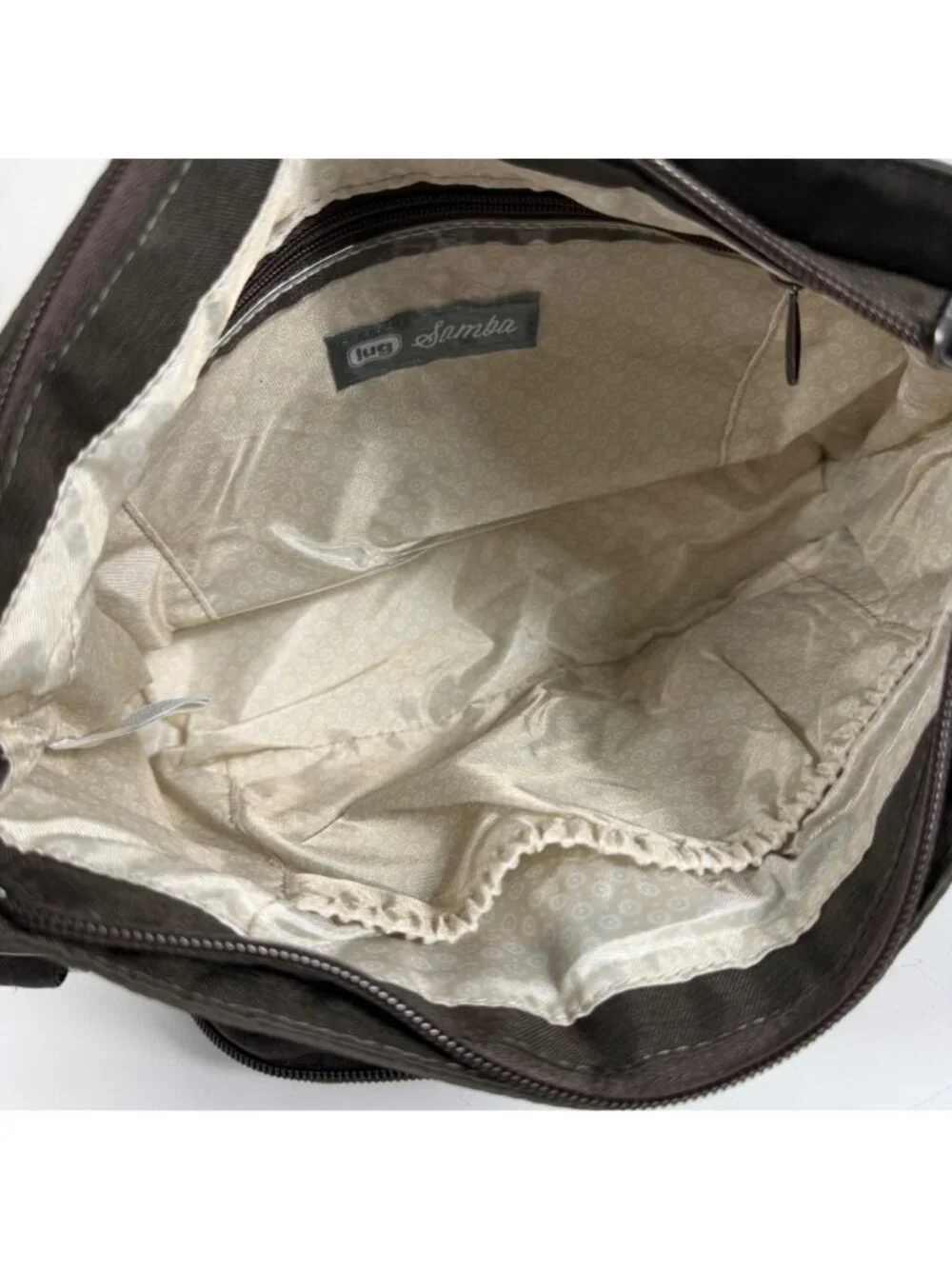 NWOT Lug Samba Quilted Travel Crossbody Bag With Multiple Pockets - Dark Brown - Picture 4 of 6